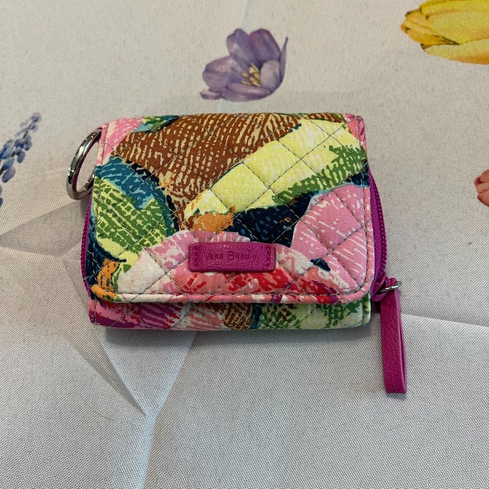 Vera Bradley Super Bloom RFID Iconic Wallet Card Case